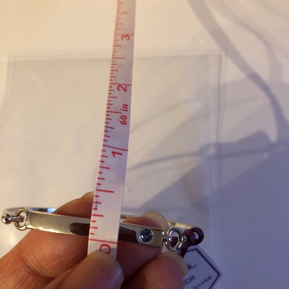 Hallmark New Sterling silver bangle- March stone - Picture 9 of 9